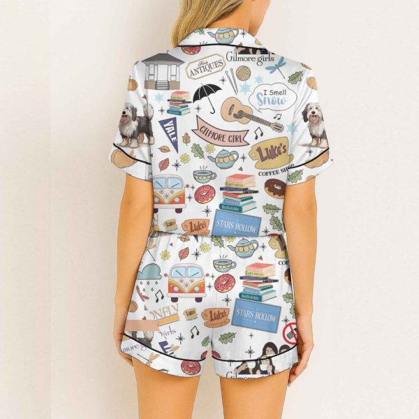 Gilmore Girl Autumn Vibes Satin Pajamas