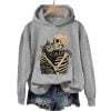 Halloween Skeleton Cat Hoodie