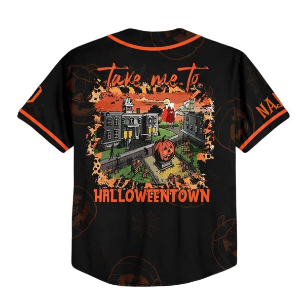 Halloween Take Me To Hometown Custom Baseball Jersey