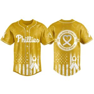 Phillies Childhood Cancer Awareness Month 2025 Jersey