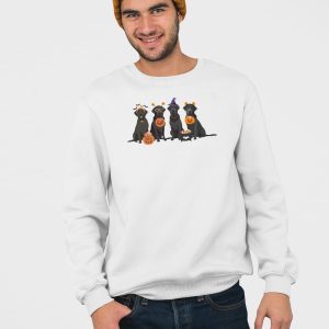 Halloween Black Lab T shirt 5