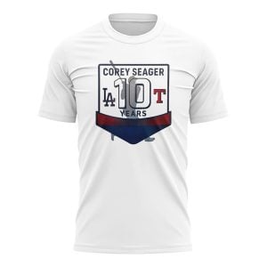 10 Years Of Service Corey Seager Shirt1