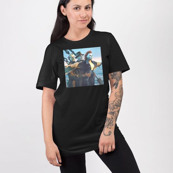 Jason Voorhees Freddy Krueger Michael Myers Titanic Halloween Shirt