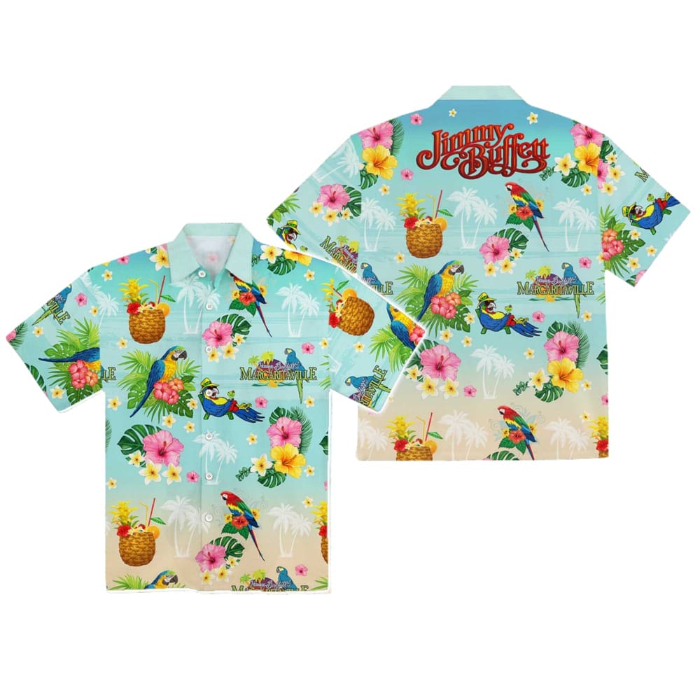 Jimmy Buffett Margaritaville Parrotheads Aloha Hawaiian Shirt 1 Jimmy Buffett Margaritaville Parrotheads Aloha Hawaiian Shirt