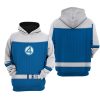 Johnny Storm Fantastic Four Marvel Superhero Halloween Hoodie