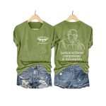 Judge Frank In Loving Memory Pray Cross Justice Without Compassion Is Incomplete Shirt