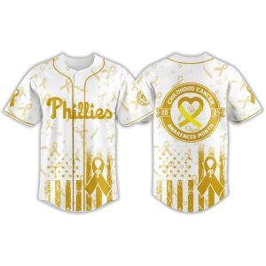 Phillies Childhood Cancer Awareness Month 2025 Jersey1