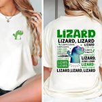 Lizard Lizard Lizard Meme 2 Sides T-Shirt
