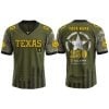 Longhorns US ARMY’S 250TH Birthday Celebration Jersey 2025