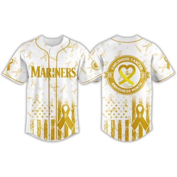 Mariners Childhood Cancer Awareness Month 2025 Jersey