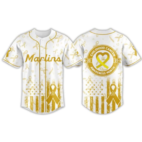 Marlins Childhood Cancer Awareness Month 2025 Jersey