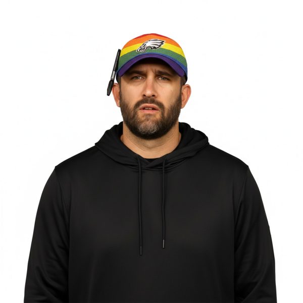 Nick Sirianni Eagles Rainbow Hat