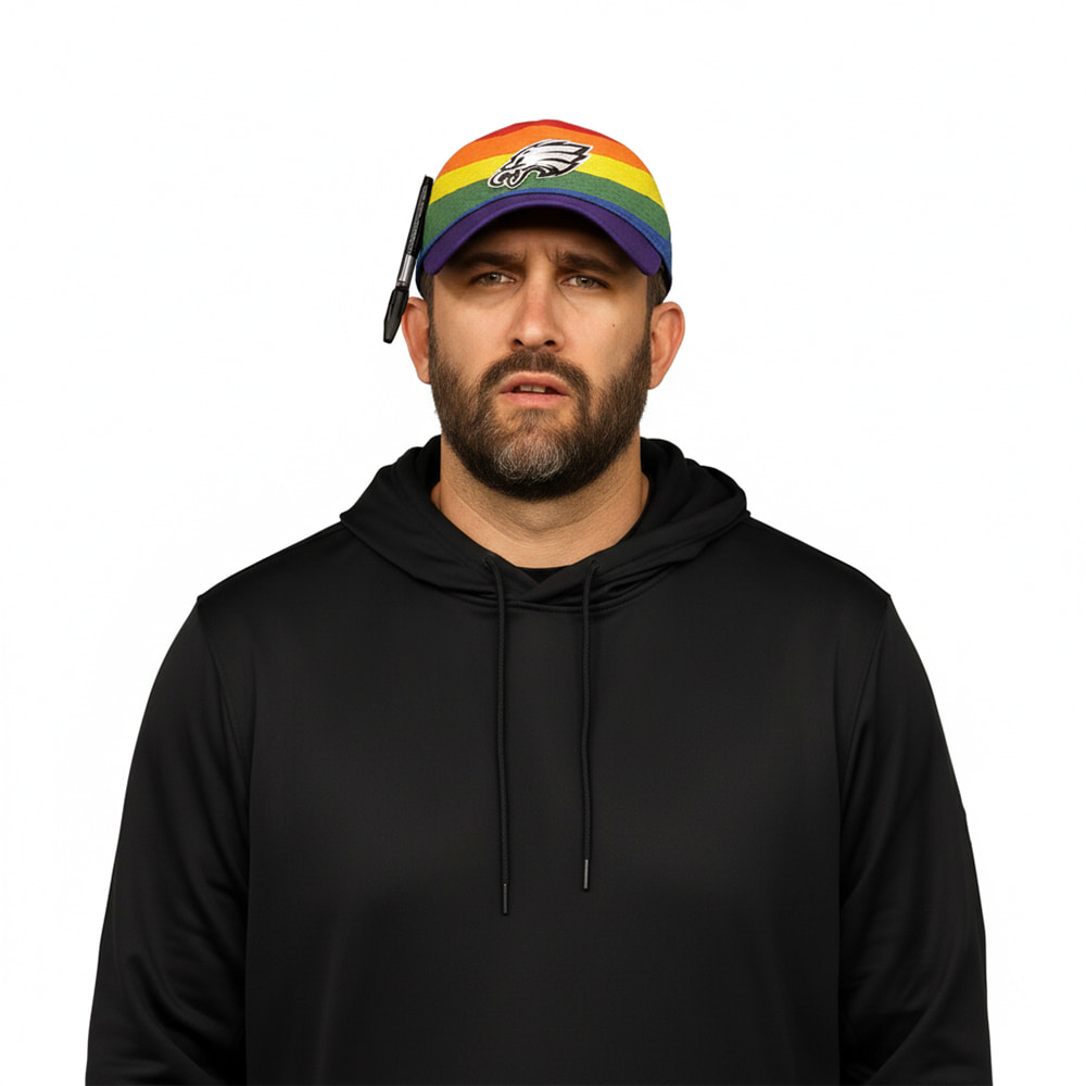 Nick Sirianni Eagles Rainbow Hat Nick Sirianni Eagles Rainbow Hat