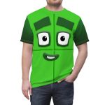 Number Four Green Blocks Costume Shirt