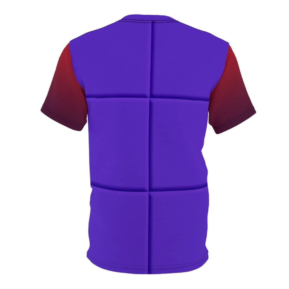 Number Six Purple Blocks Costume Shirt Number Six Purple Blocks Costume Shirt
