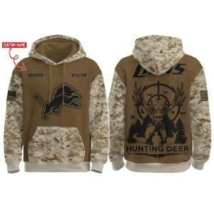 2025 Lions Hunting Deer Hoodie