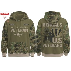 Bengals Veteran Day Hoodie 2025