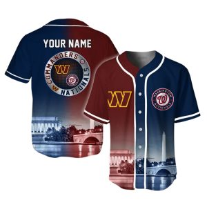 Commanders x Nationals Customized Baseball Jersey