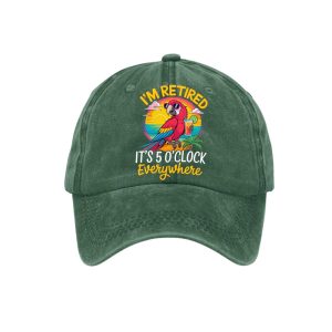 Jimmy Buffett Im Retired Its 5 Oclock Everywhere Hat1