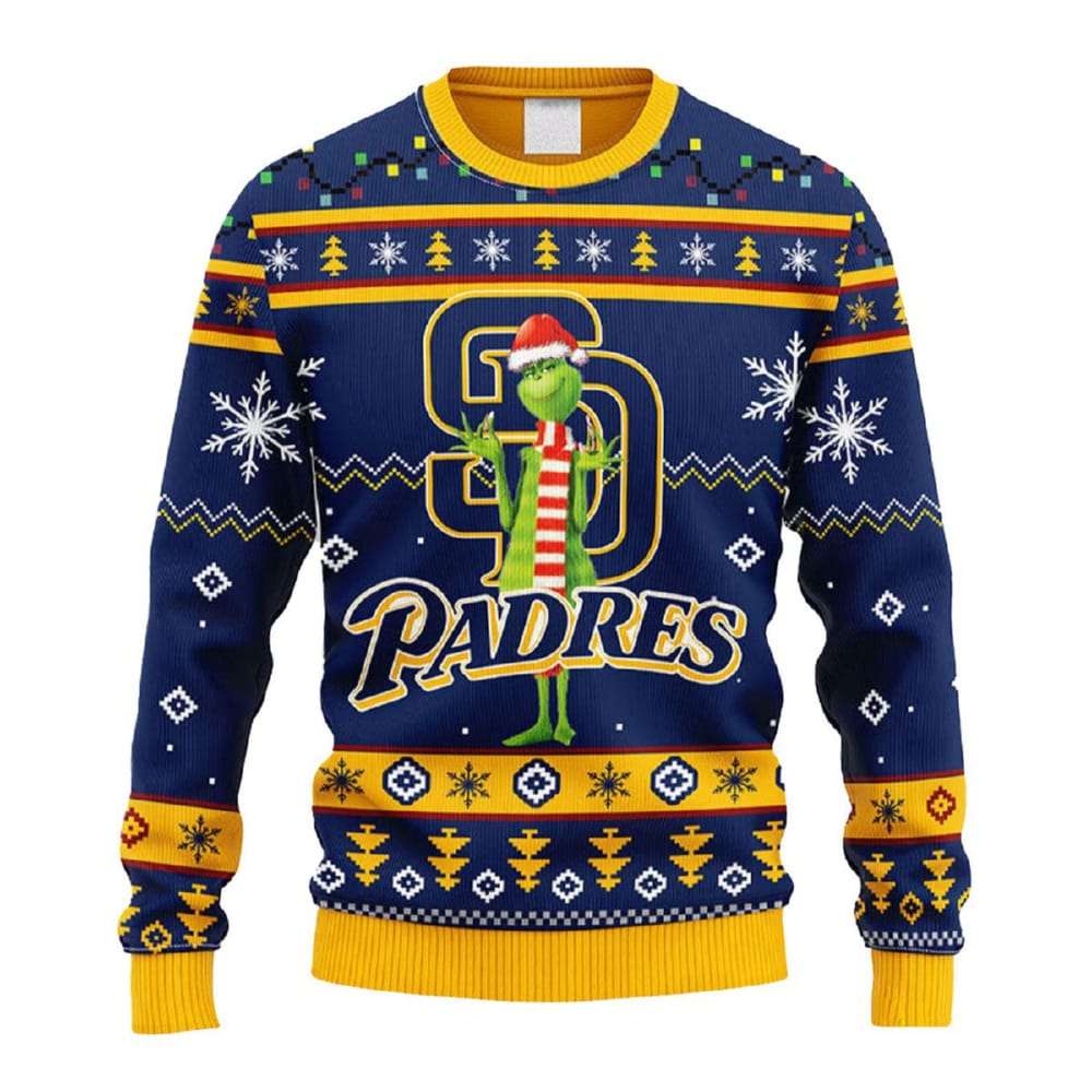Padres Funny Grnch Christmas Ugly Sweater Padres Funny Grnch Christmas Ugly Sweater