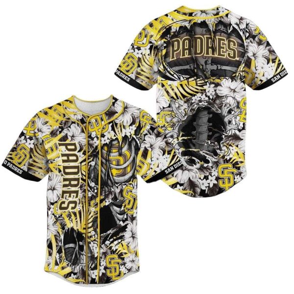 Padres Skeleton Baseball Jersey