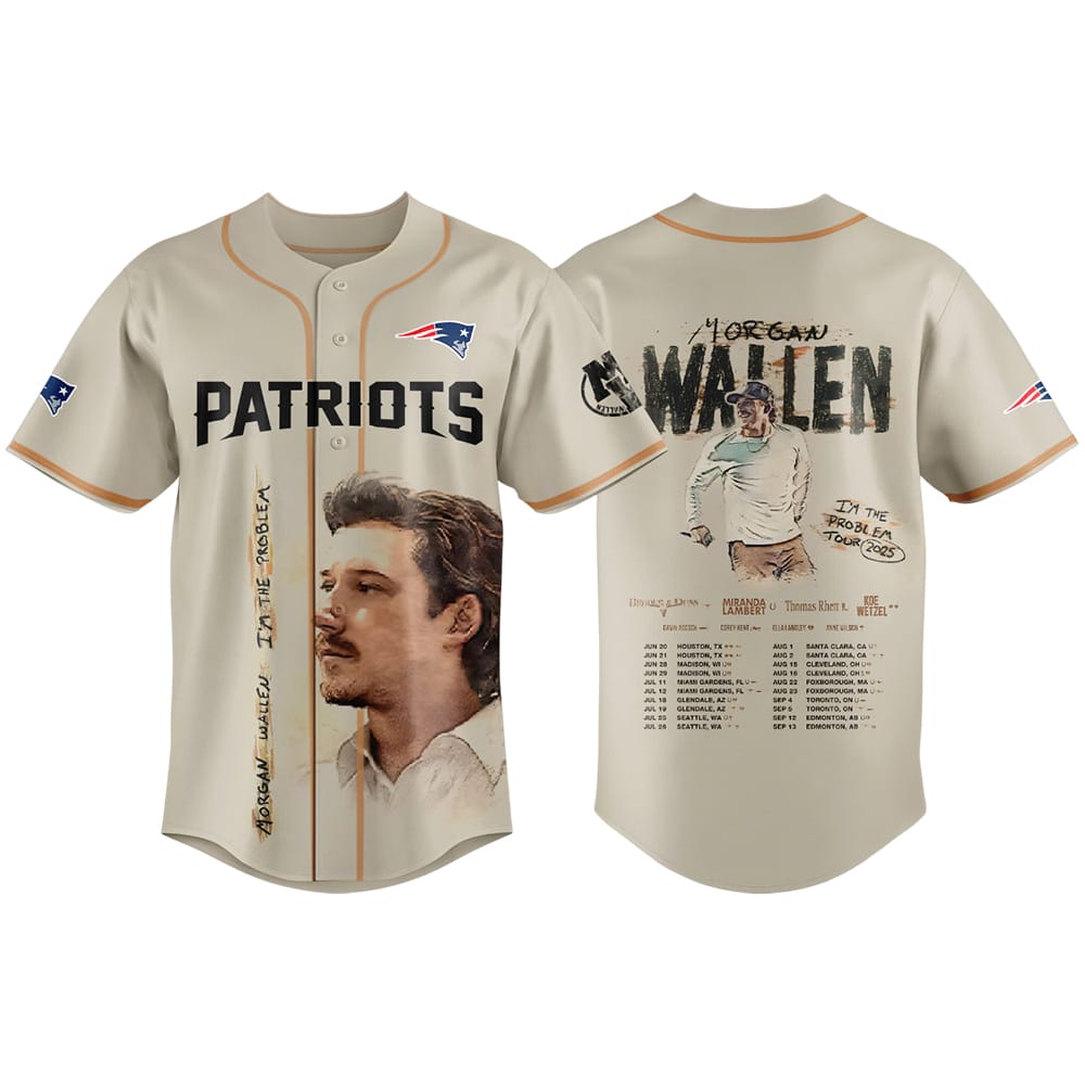 Patriots x Morgan Wallen Tour 2025 Jersey Patriots x Morgan Wallen Tour 2025 Jersey