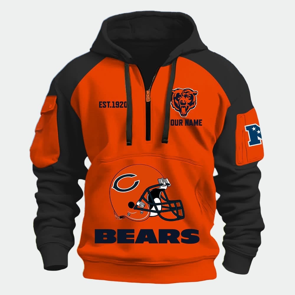 Personalized Bears Est 1920 Quarter Zip Hoodie Personalized Bears Est 1920 Quarter Zip Hoodie