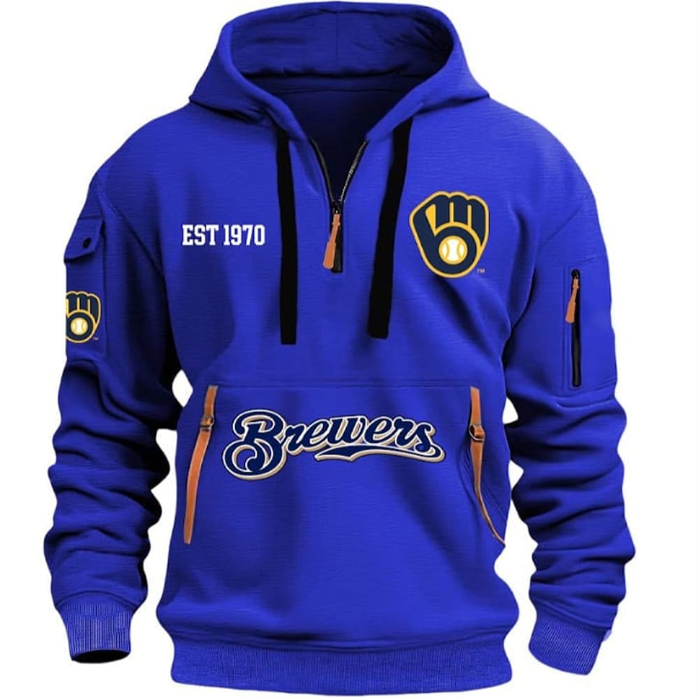 Personalized Brewers Est 1970 Hoodie Half Zipper Personalized Brewers Est 1970 Hoodie Half Zipper