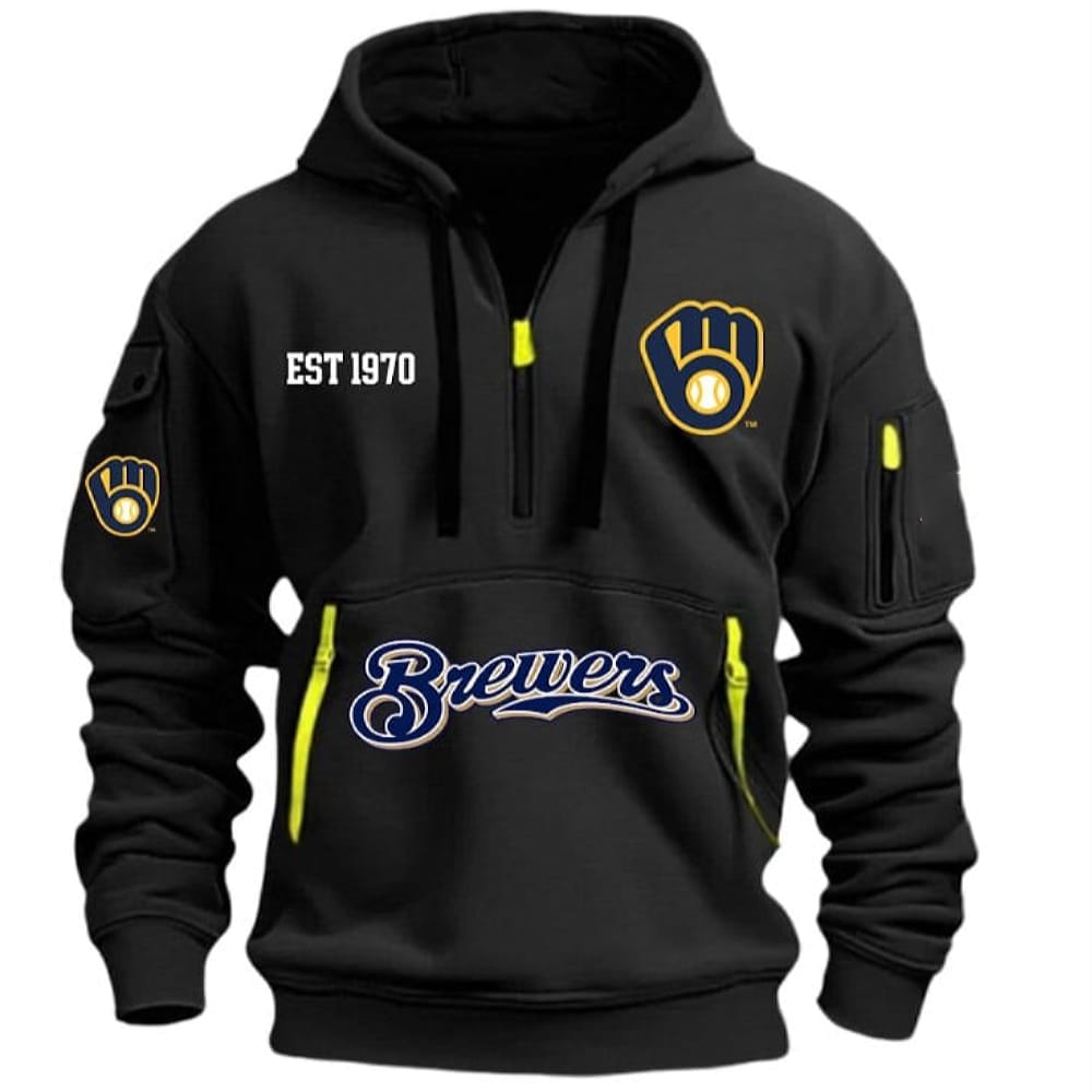 Personalized Brewers Est 1970 Hoodie Half Zipper Personalized Brewers Est 1970 Hoodie Half Zipper
