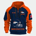 Personalized Broncos Est 1959 Quarter Zip Hoodie