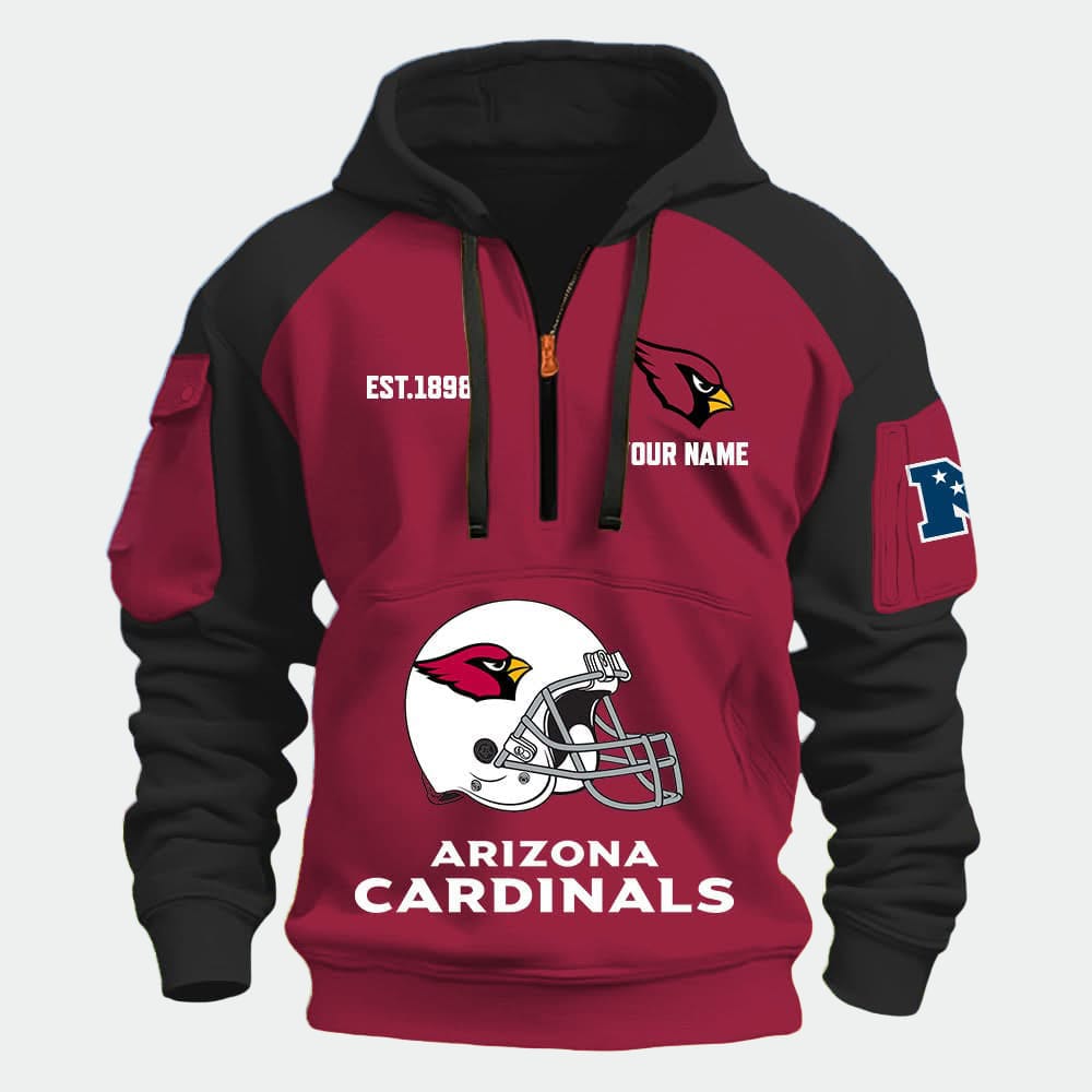 Personalized Cardinals Est 1898 Quarter Zip Hoodie Personalized Cardinals Est 1898 Quarter Zip Hoodie