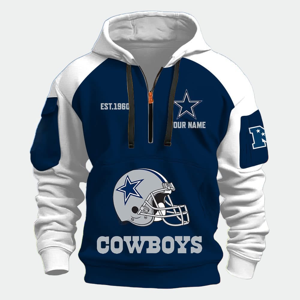 Personalized Cowboys Est 1960 Quarter Zip Hoodie Personalized Cowboys Est 1960 Quarter Zip Hoodie