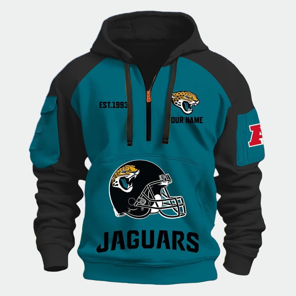 Personalized Jaguars Est 1993 Quarter Zip Hoodie Personalized Jaguars Est 1993 Quarter Zip Hoodie