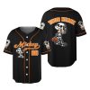 Personalized Mickey Skeleton Halloween Baseball Jersey