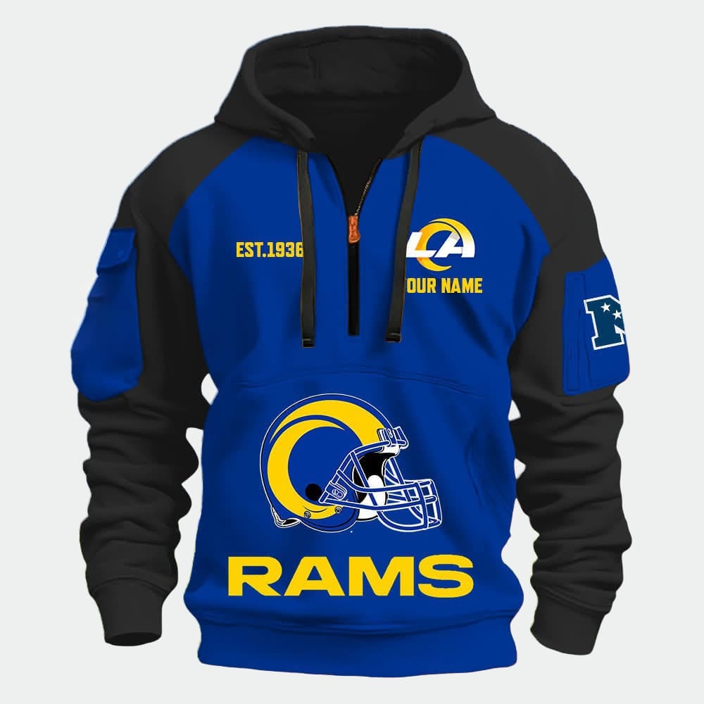 Personalized Rams Est 1936 Quarter Zip Hoodie Personalized Rams Est 1936 Quarter Zip Hoodie