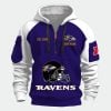 Personalized Ravens Est 1996 Quarter Zip Hoodie
