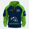 Personalized Seahawks Est 1974 Quarter Zip Hoodie