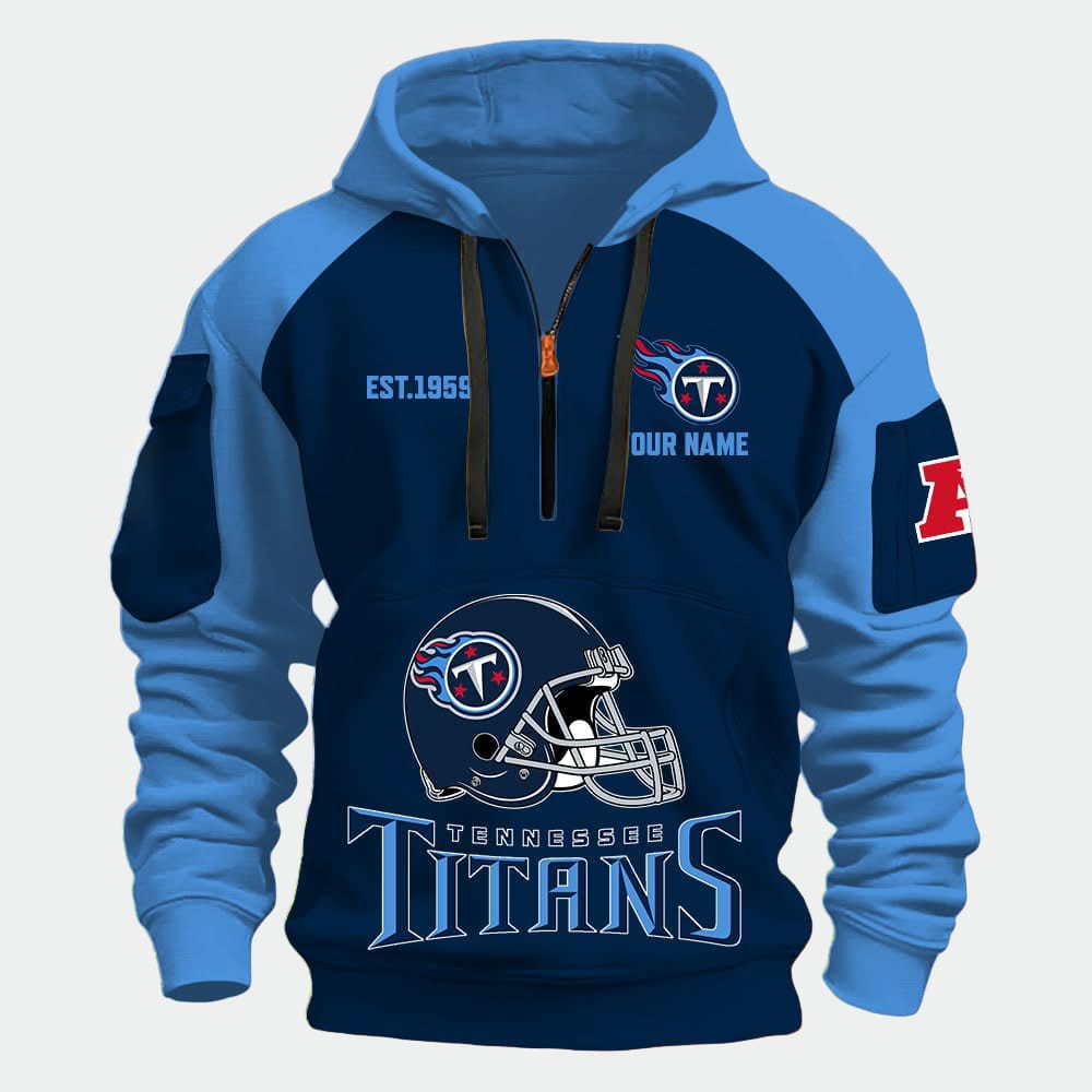 Personalized Tigers Est 1901 Hoodie Half Zipper 1 Personalized Titans Est 1901 Quarter Zip Hoodie