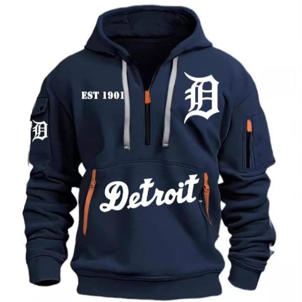 Personalized Tigers Est 1901 Hoodie Half Zipper