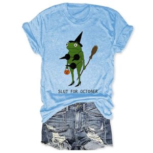 Slut For October Tee3