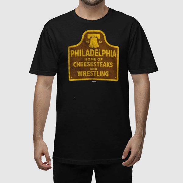 Philadelphia Cheesesteaks And Wrestling Shirt