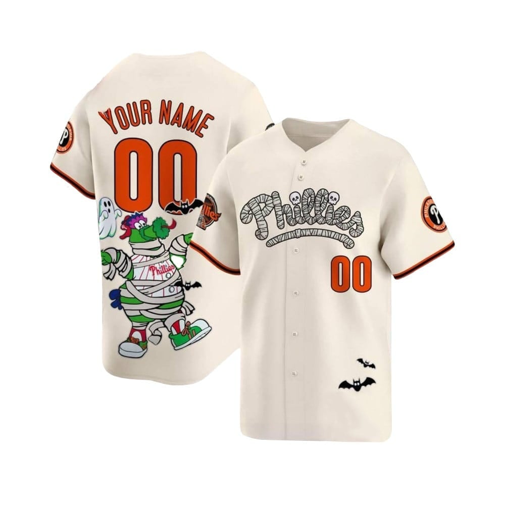 Phillies Phanatic Halloween Baseball Jersey Phillies Phanatic Halloween Baseball Jersey