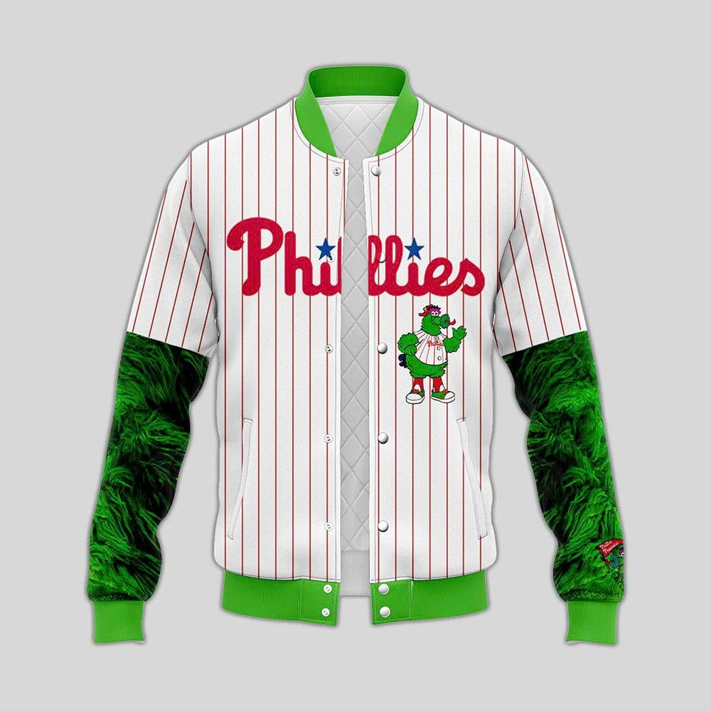 Phillies x Phanatic Baseball Jacket 2025 Phillies x Phanatic Baseball Jacket 2025