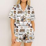 Pride & Prejudice Satin Pajamas Short Set