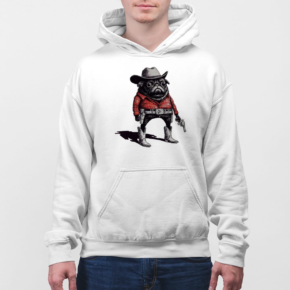 Pug Funny Cowboy T-shirt Pug Funny Cowboy T-shirt