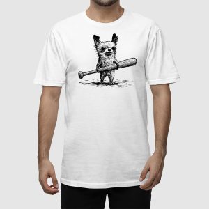 Funny Weird Chihuahua Baseball T shirt 2
