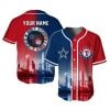 Rangers x Cowboys Skyline Customized Baseball Jersey