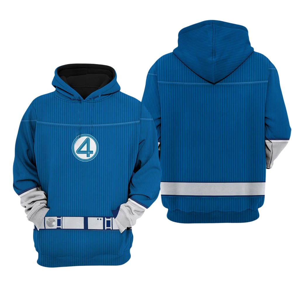 Reed Richards Fantastic Four Marvel Superhero Halloween Hoodie Reed Richards Fantastic Four Marvel Superhero Halloween Hoodie