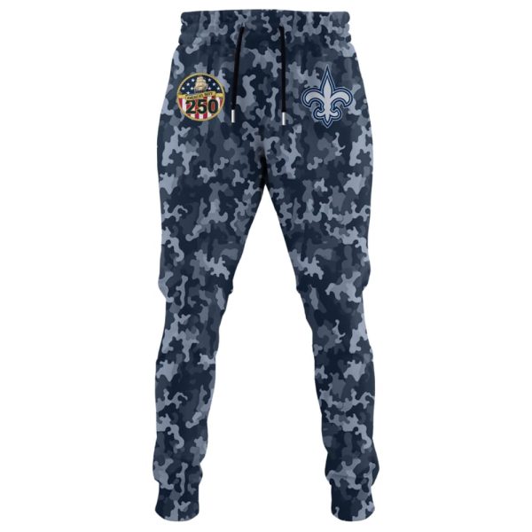 Saints US Navy 250th Birthday Celebration Hoodie 2025