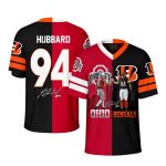 Sam Hubbard Half Ohio State And Bengals Jersey